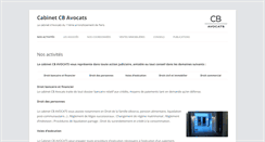 Desktop Screenshot of cbavocats.eu