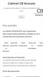 Mobile Screenshot of cbavocats.eu